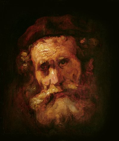 Een Rabbi door Rembrandt van Rijn